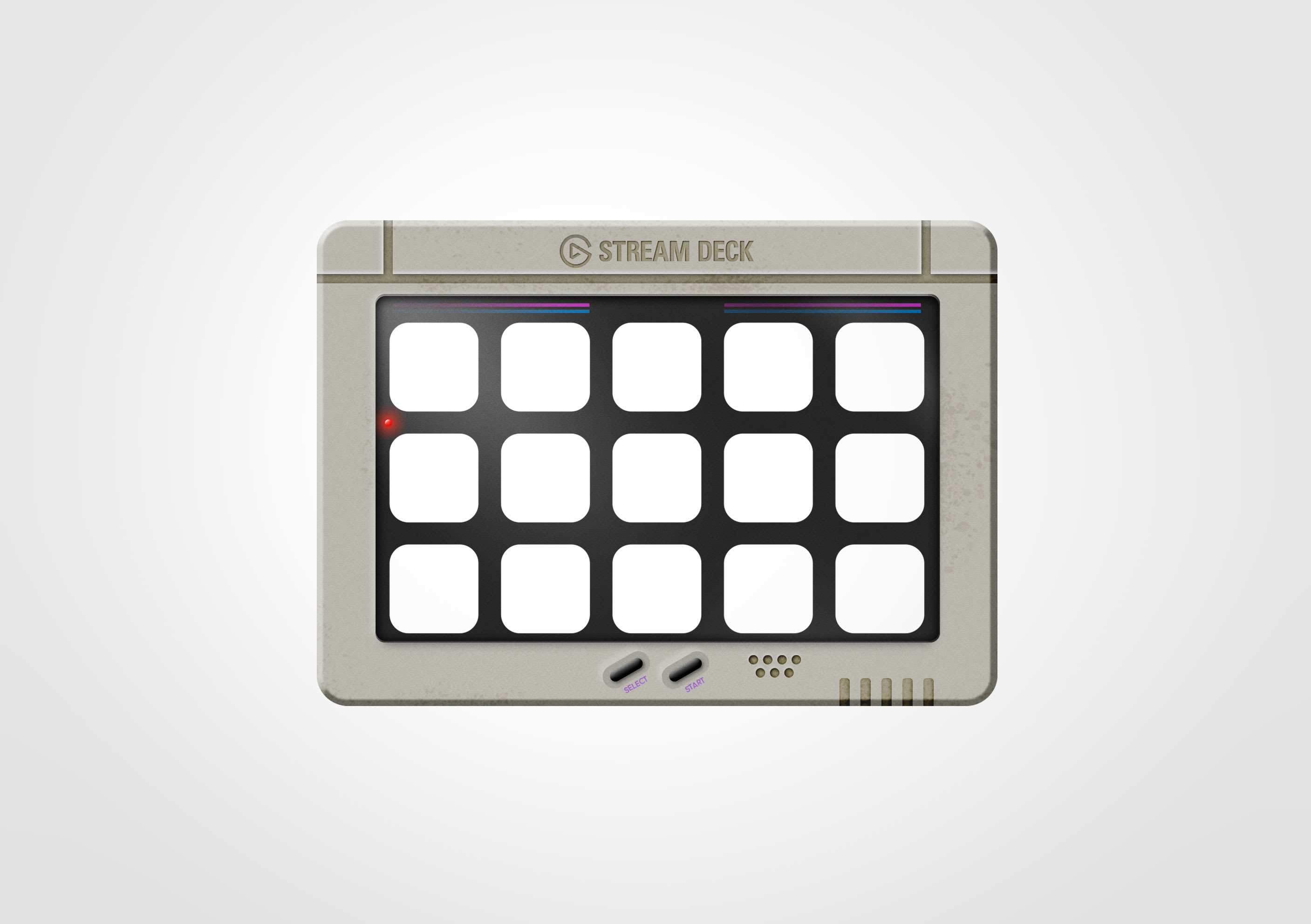 Stream Deck Plain Grain Pink Faceplate | Elgato